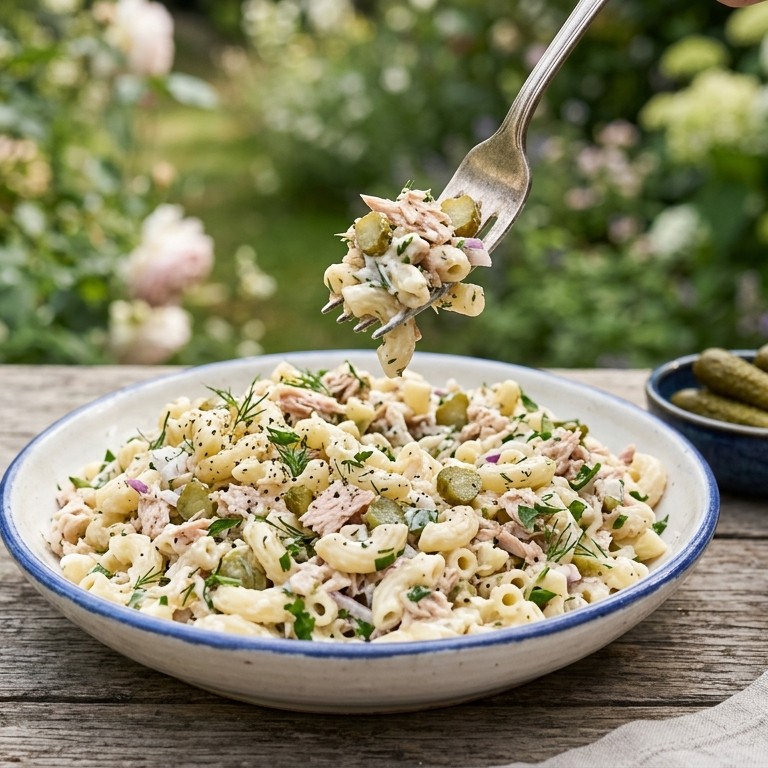 Macaroni- tonijn-salade