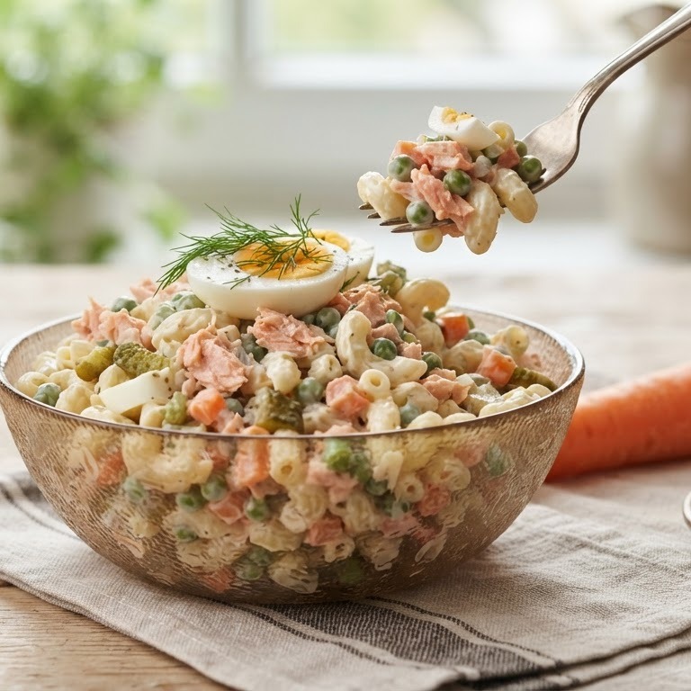 Macaroni zalmsalade
