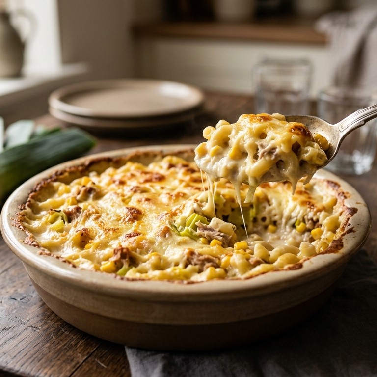 Macaronischotel met tonijn