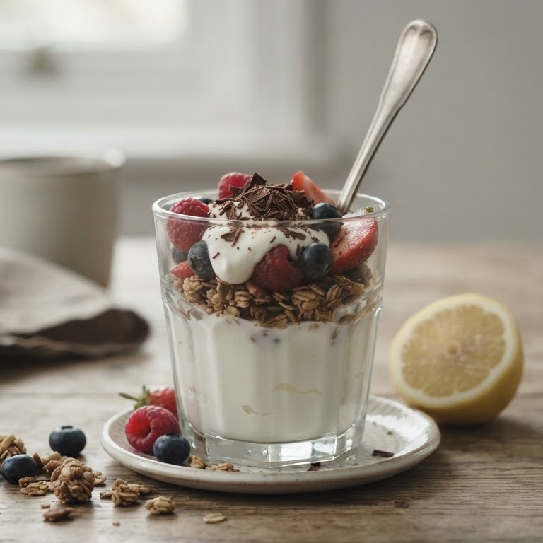 Magere yoghurt met fruit