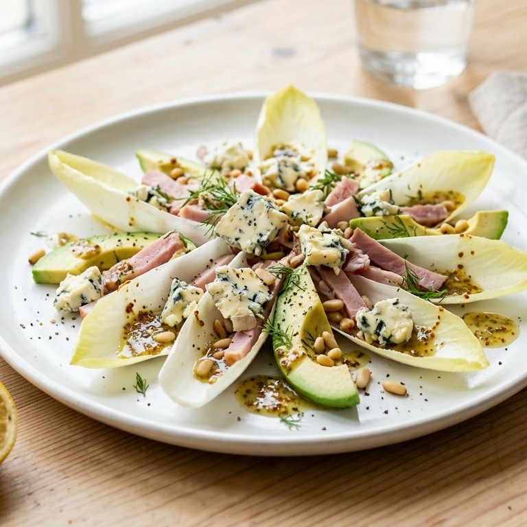 Magorsla met avocado en witlof