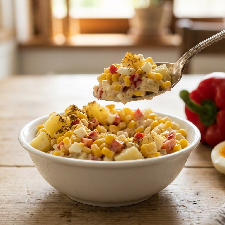 Mais  aardappelsalade