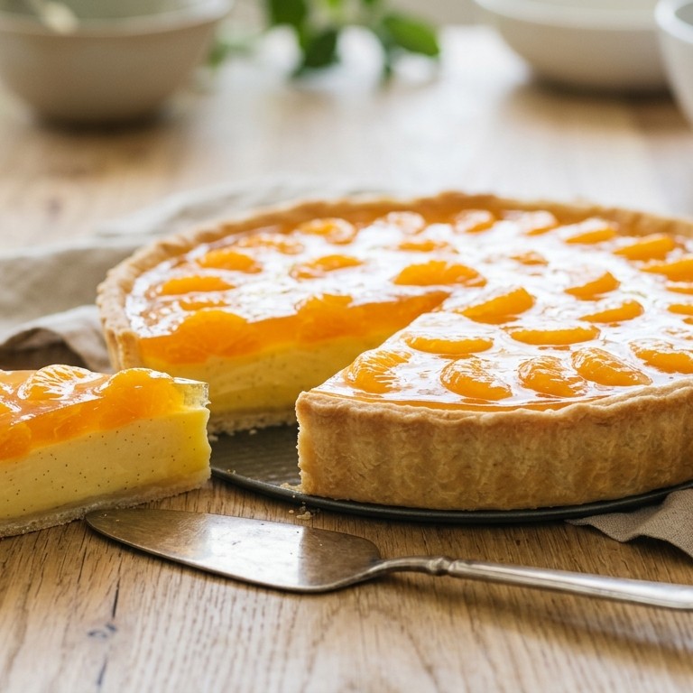 Mandarin custard pie