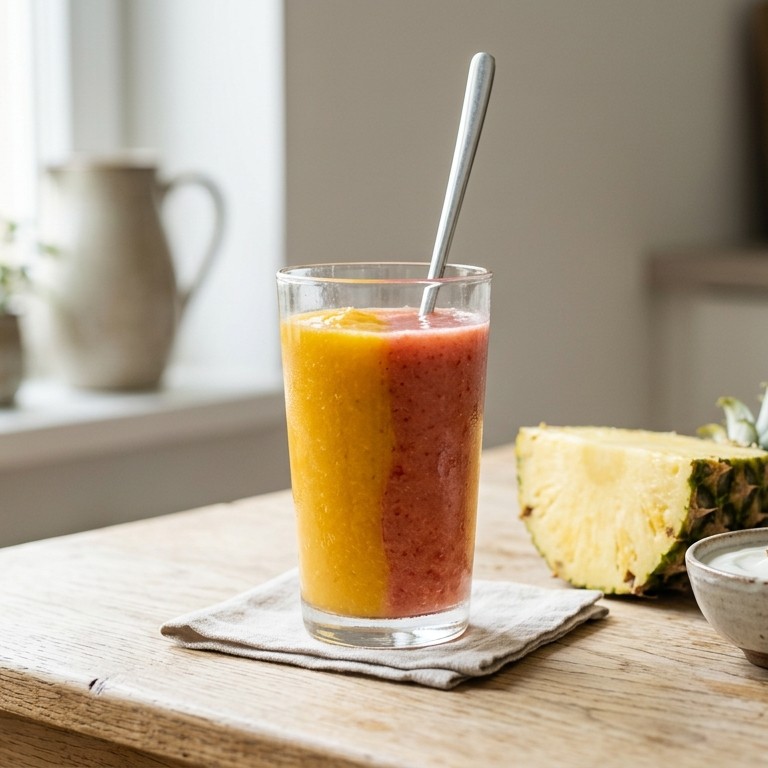 Mango-aardbeien-smoothie