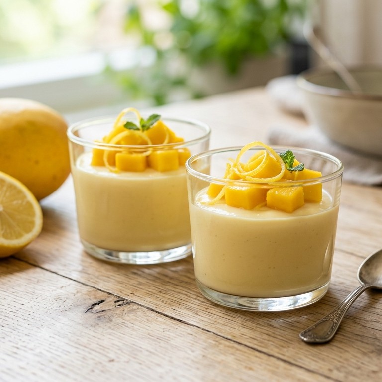 Mango-citroenpudding
