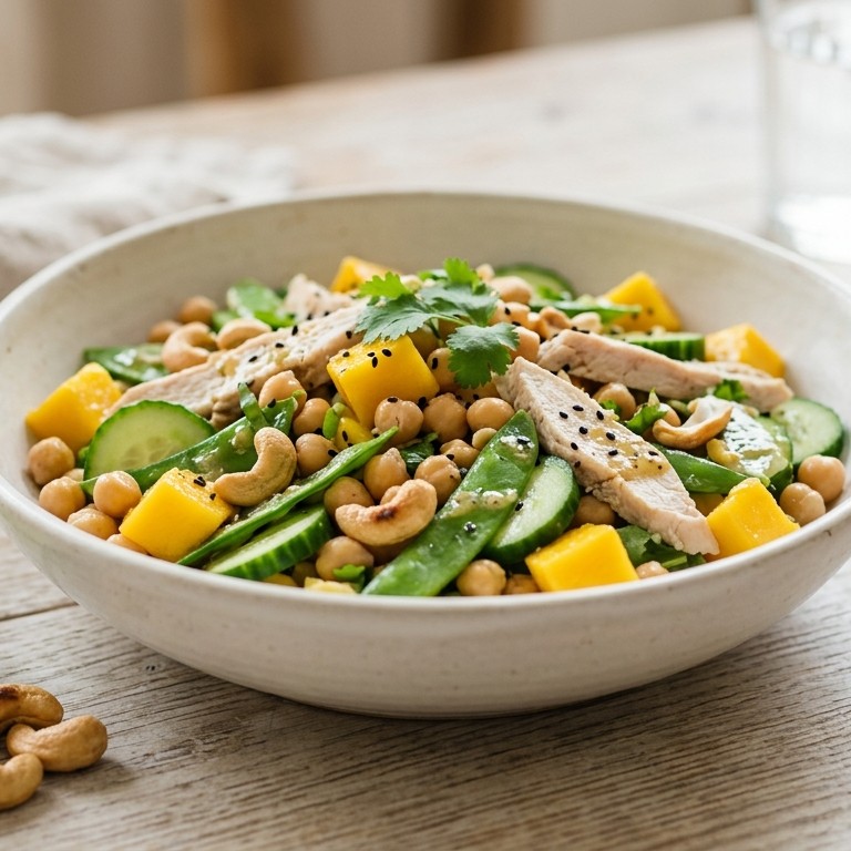 Mango kikkererwten salade