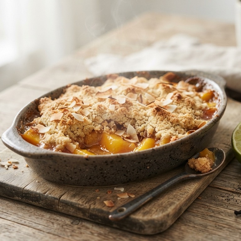 Mango-kokos-crumble