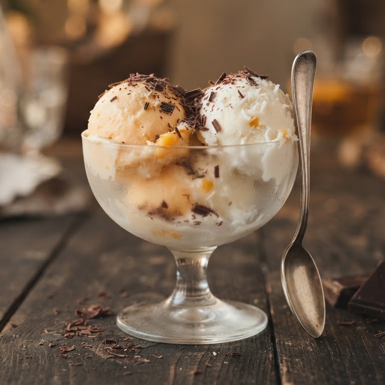 Mango-kokos ijs