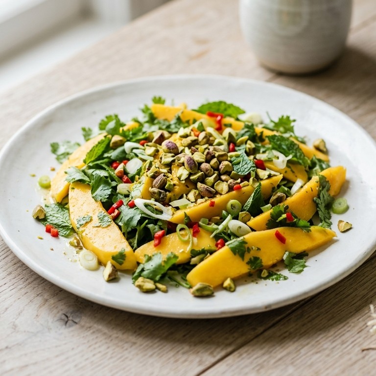Mango-salade met pistaches
