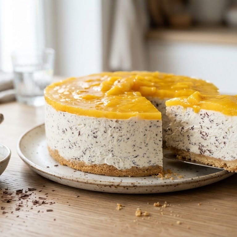 Mango Stracciatella Kwarktaart