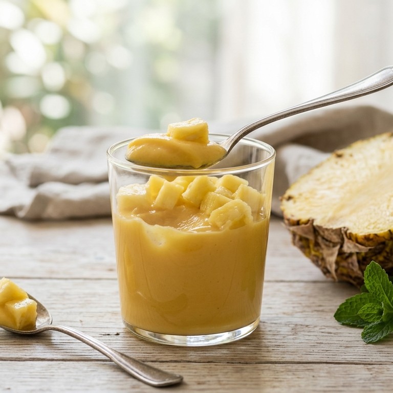 Mango vlapudding