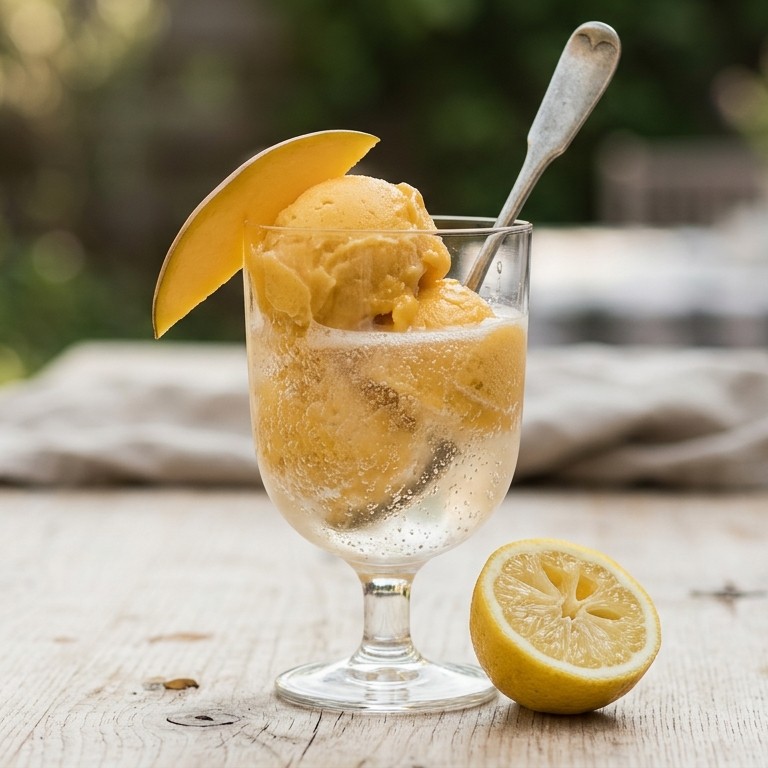 Mangosorbet met rivella