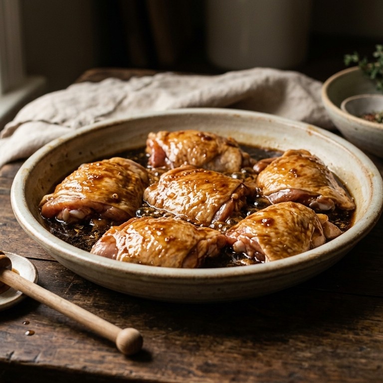 Marinade sojahoning-sherry