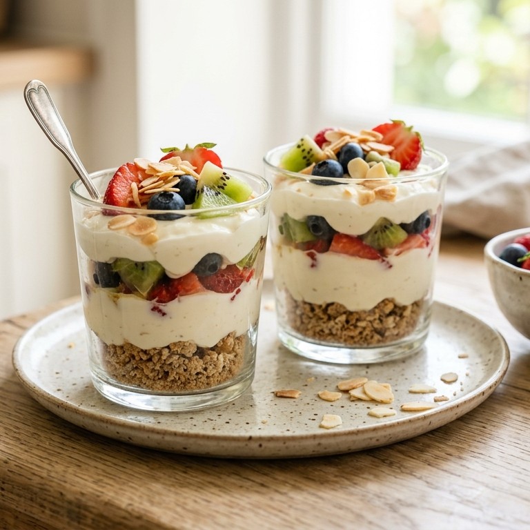 Mascarponetoetje met vers fruit