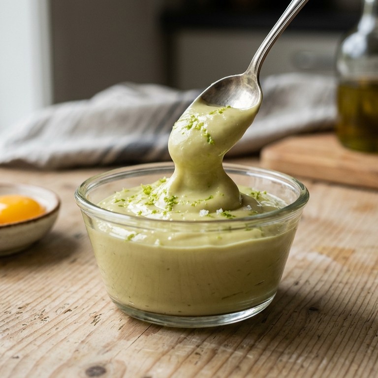 Mayonaise met olijfolie en limoensap
