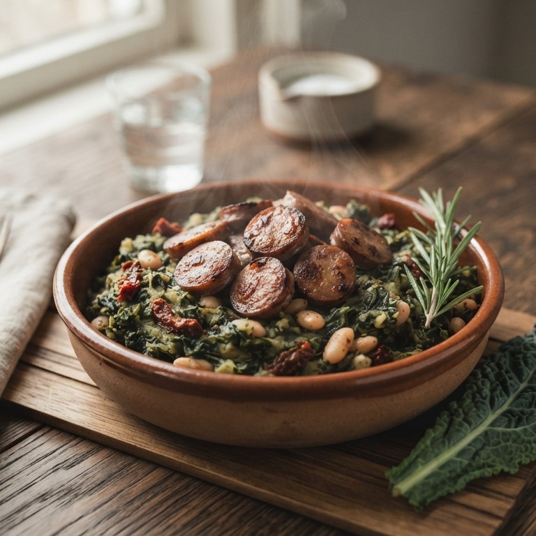 Mediterrane boerenkoolstamp