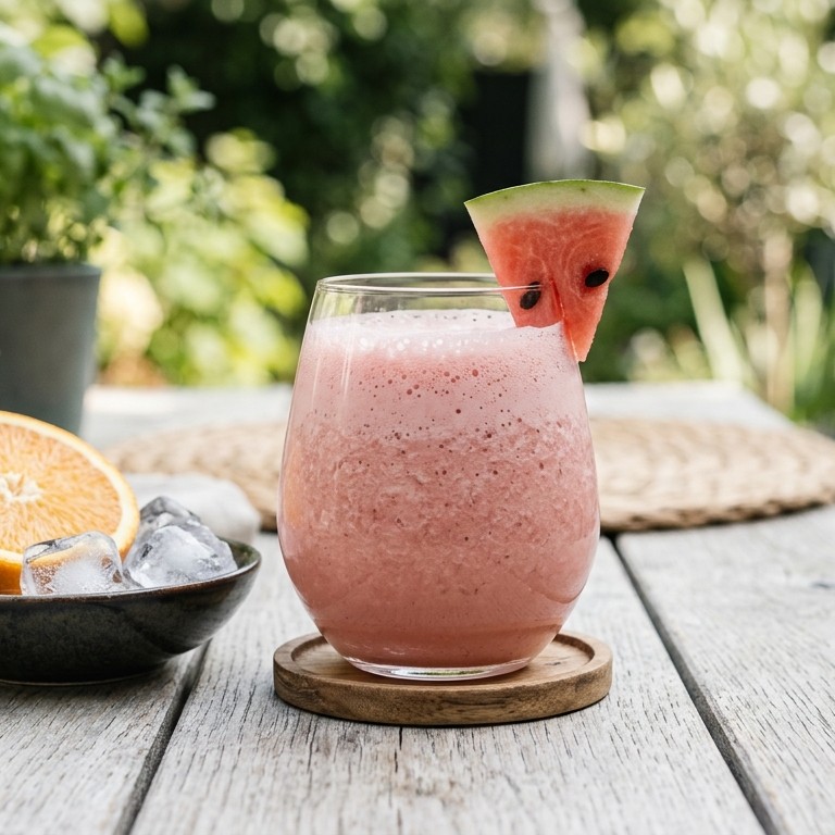 Meloen-karnemelk shake