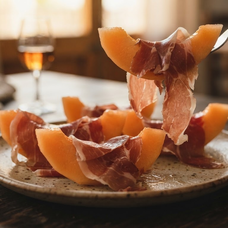 Meloen met serranoham