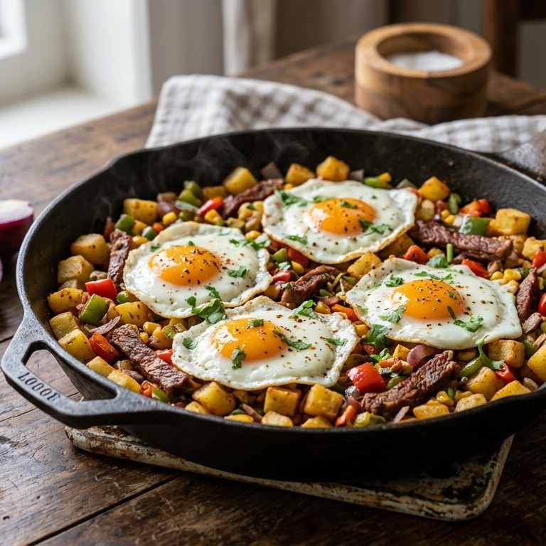 Mexicaanse aardappelschotel met pekelvlees