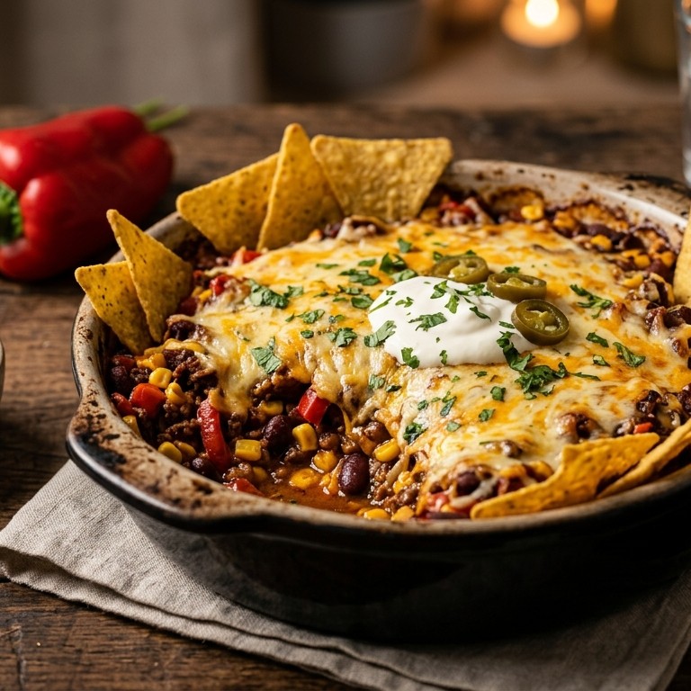 Mexicaanse bonenschotel