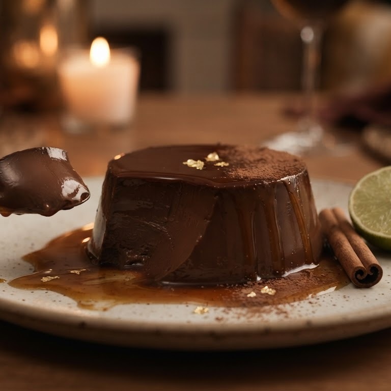 Mexicaanse chocoladeflan
