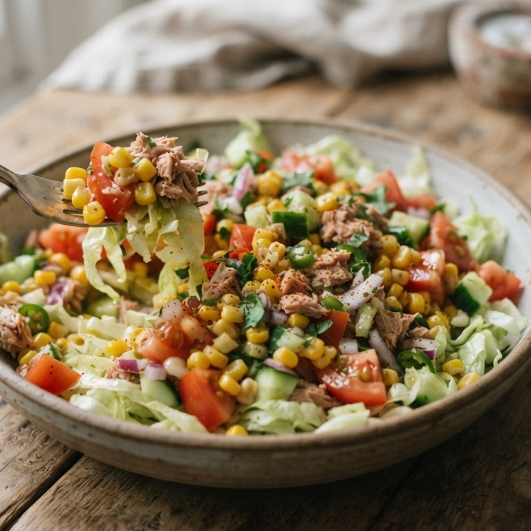 Mexicaanse maïssalade met tonijn