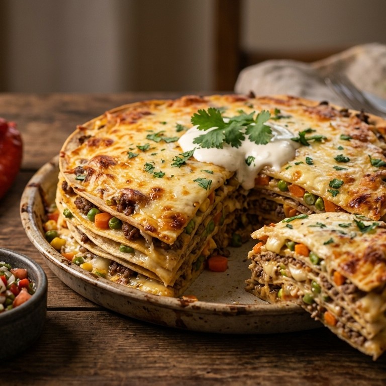 Mexicaanse stapeltaart