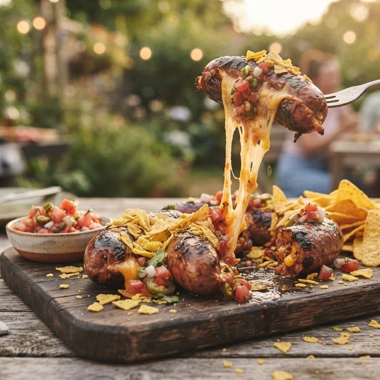 Mexicaanse worstjes op de barbecue