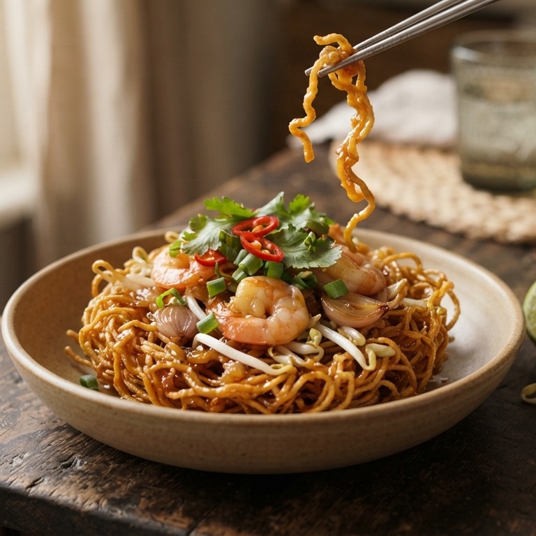 Mie Krob (gefrituurde mie)
