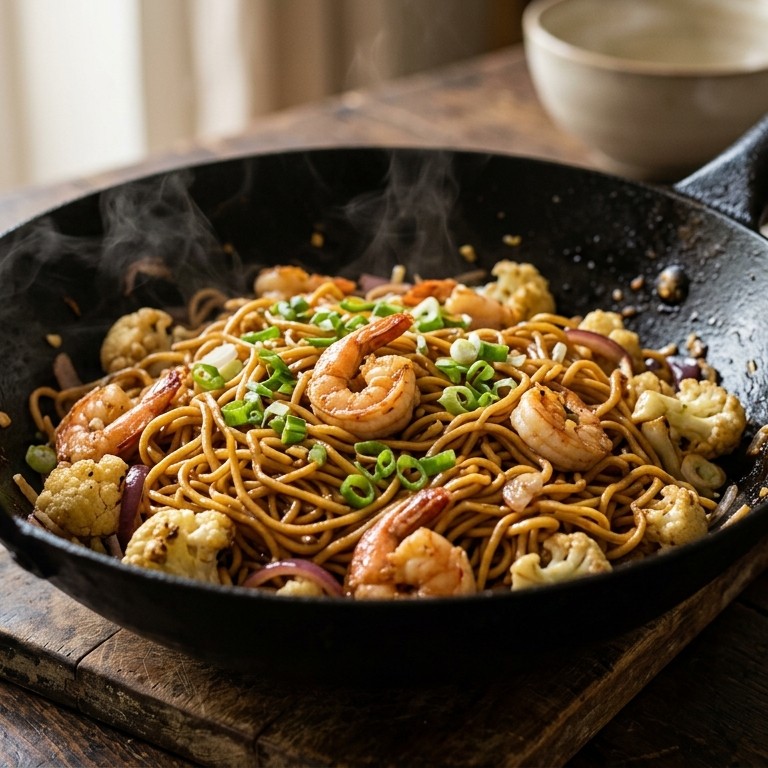 Mie met bloemkool