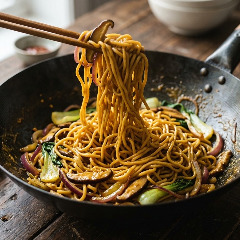 Mie met Kerriesaus