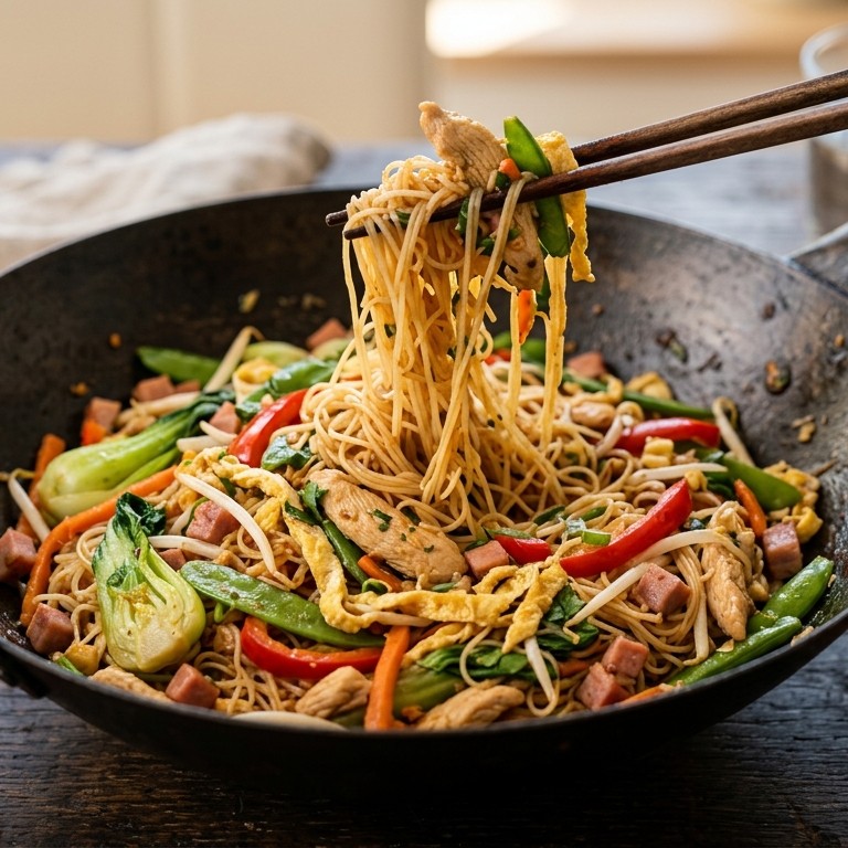 Mihoen met Thaise roerbakgroente