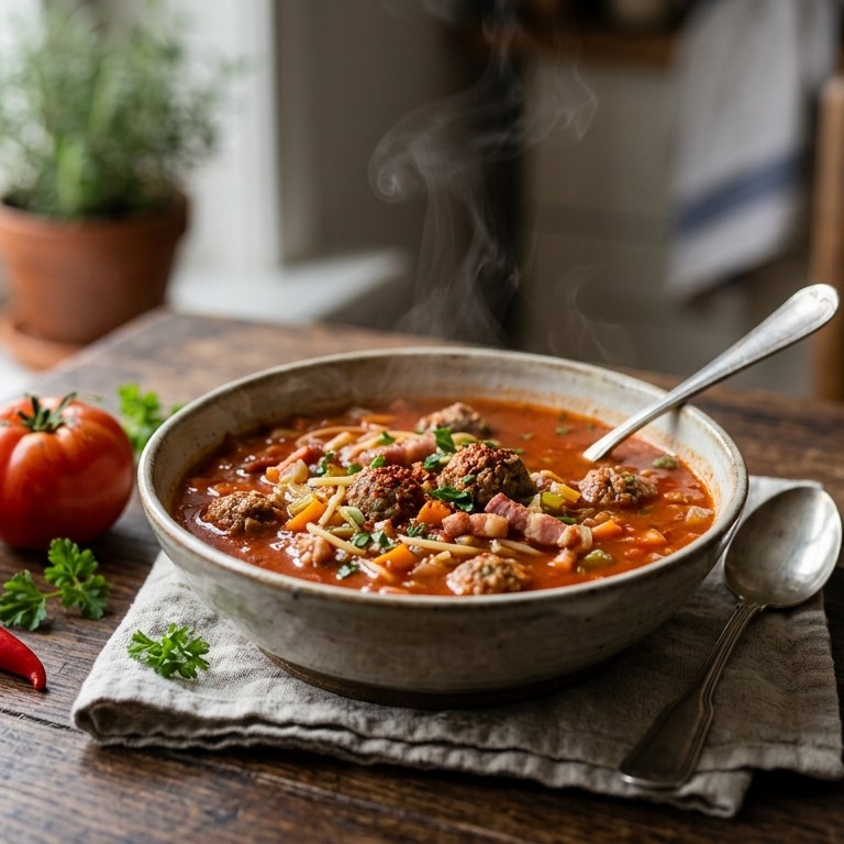 Mijn pittige tomatengroentesoep