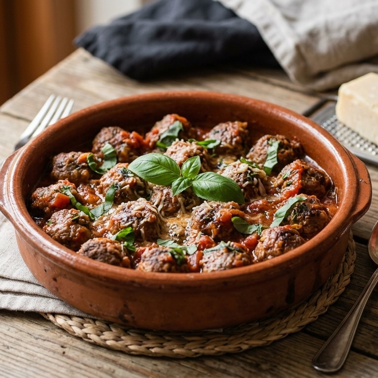 Mini gehaktballetjes met basilicum
