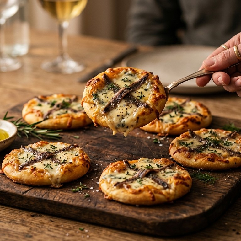 Minipizza's met roquefort