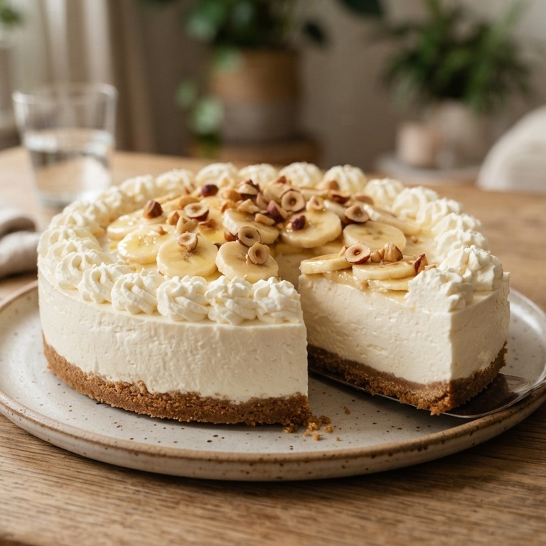 Monchoutaart met banaan