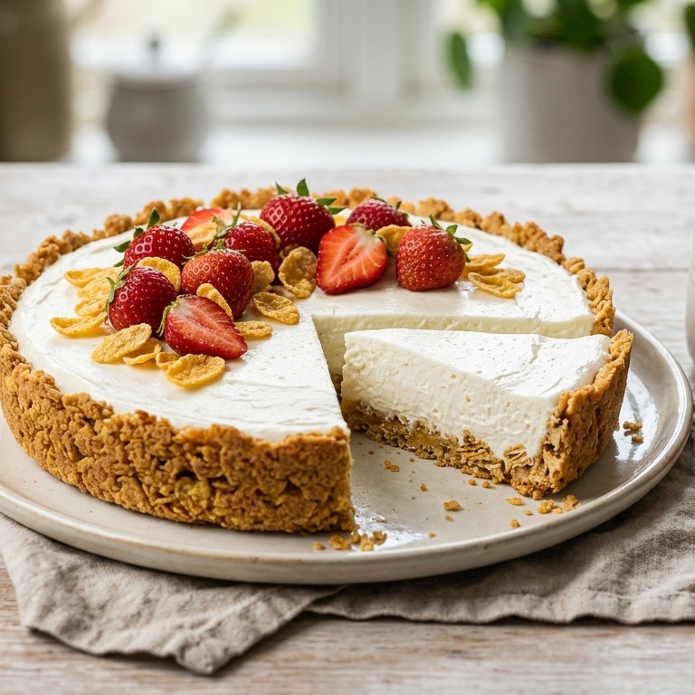 Monchoutaart met cornflakes