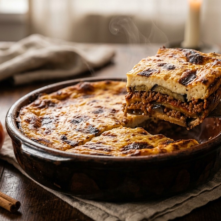 Moussaka met aubergines
