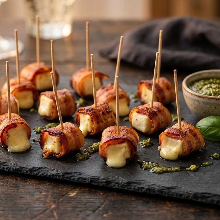 Mozzarella-spekhapjes