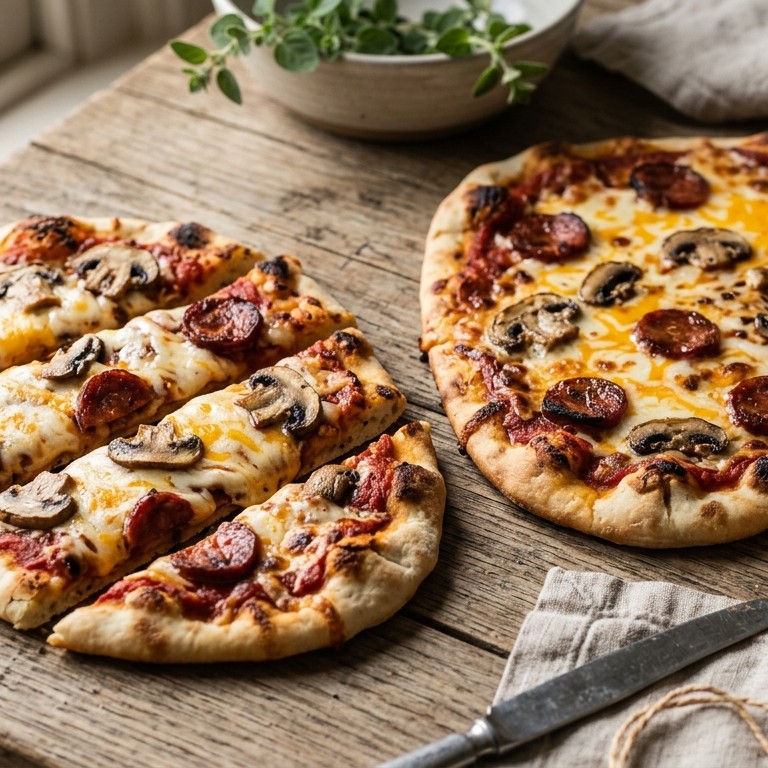 Naanbroodpizza