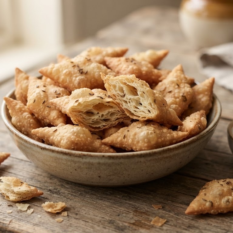 Namak Pare (hartig ongedesemd brood)