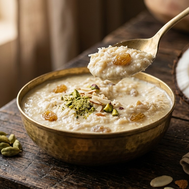 Nariyal kheer (kokospudding)