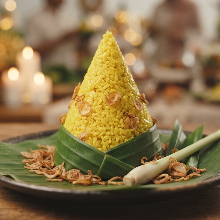 Nasi Koening, feestelijke gele rijst