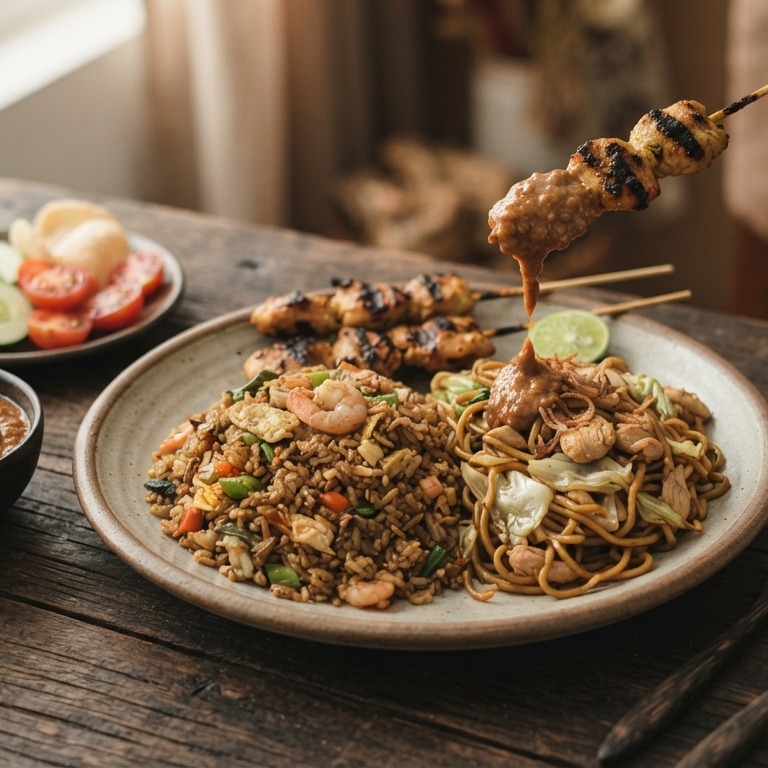 Nasi of bami goreng speciaal
