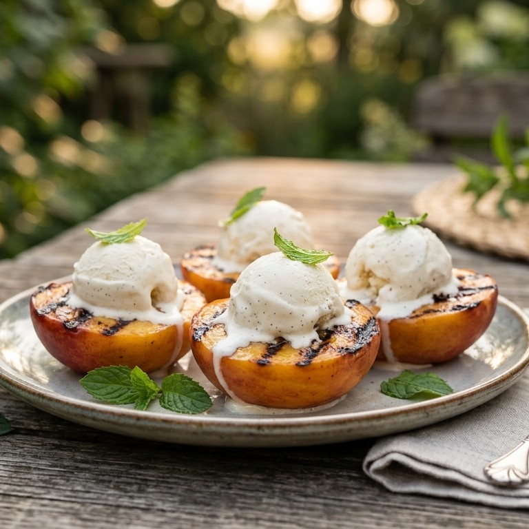 Nectarines op de bbq
