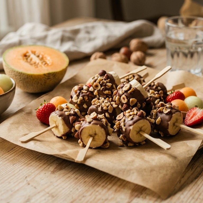 Noten-chocolade-banaanprikkers