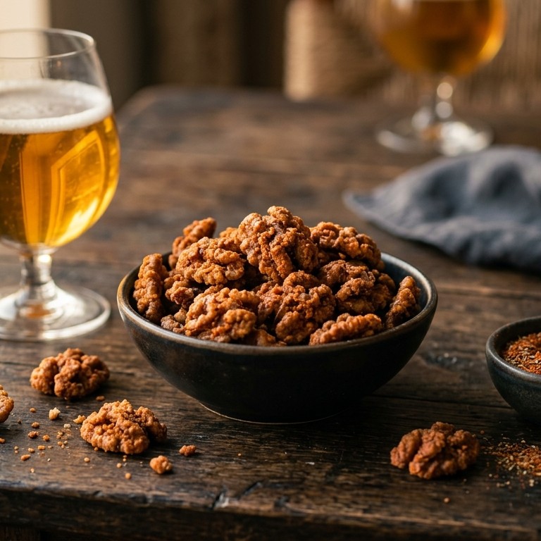 Noten met cajun-yoghurtkorstje