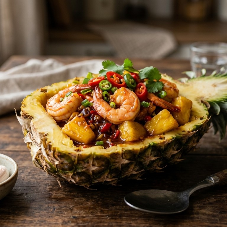 Oedang ananas (ananas met garnalen)