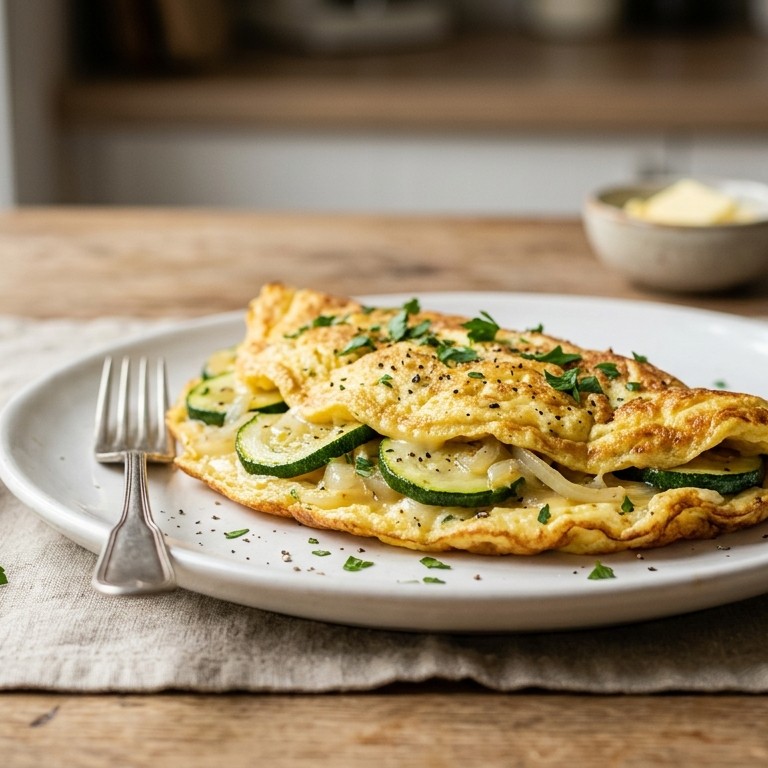 Omelet met courgette