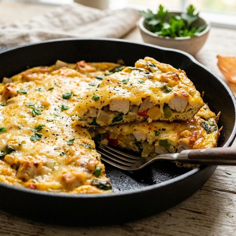 Omelet met kaas en groente